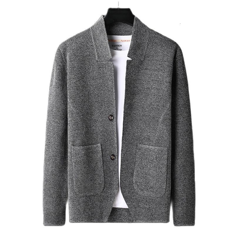 

men's jackets male cardigan, autumn, casual coat, collar, solid color, access to buttons, pocket decoration, three colors, m-3xl, fashi, Black;brown