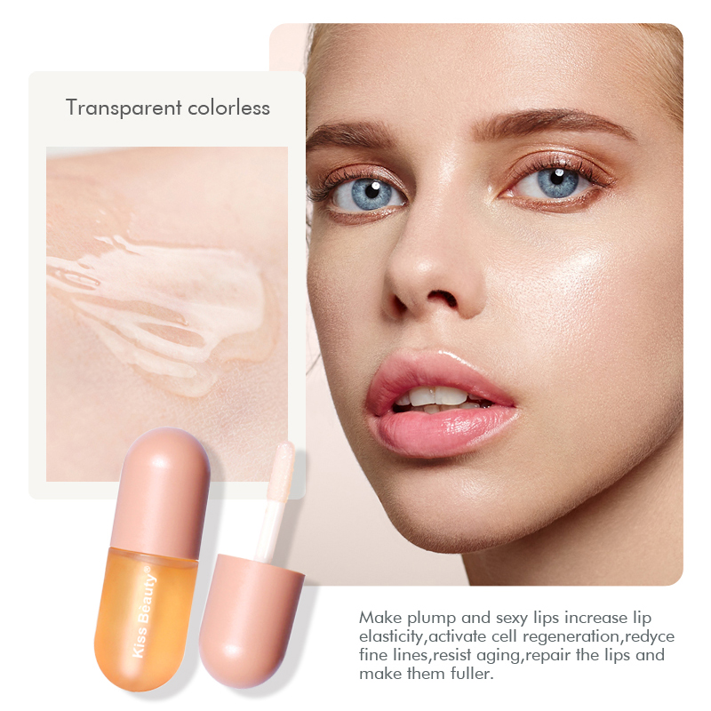 

3ml Moisturizing Plumping Lip Gloss Lip Plumper Mineral Oil Lip Extreme Volume Essence Nutritious Lips Enhancer Serum makeup, As pic