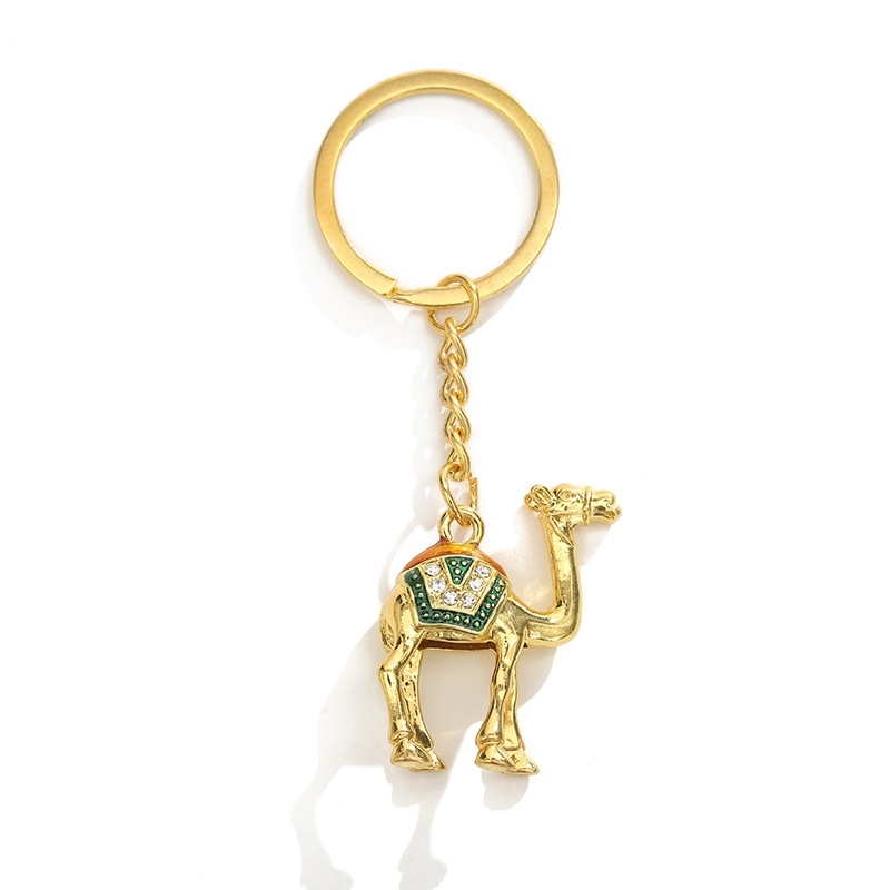 

Dubai personalized three-dimensional gold baggage key chain accessories pendant