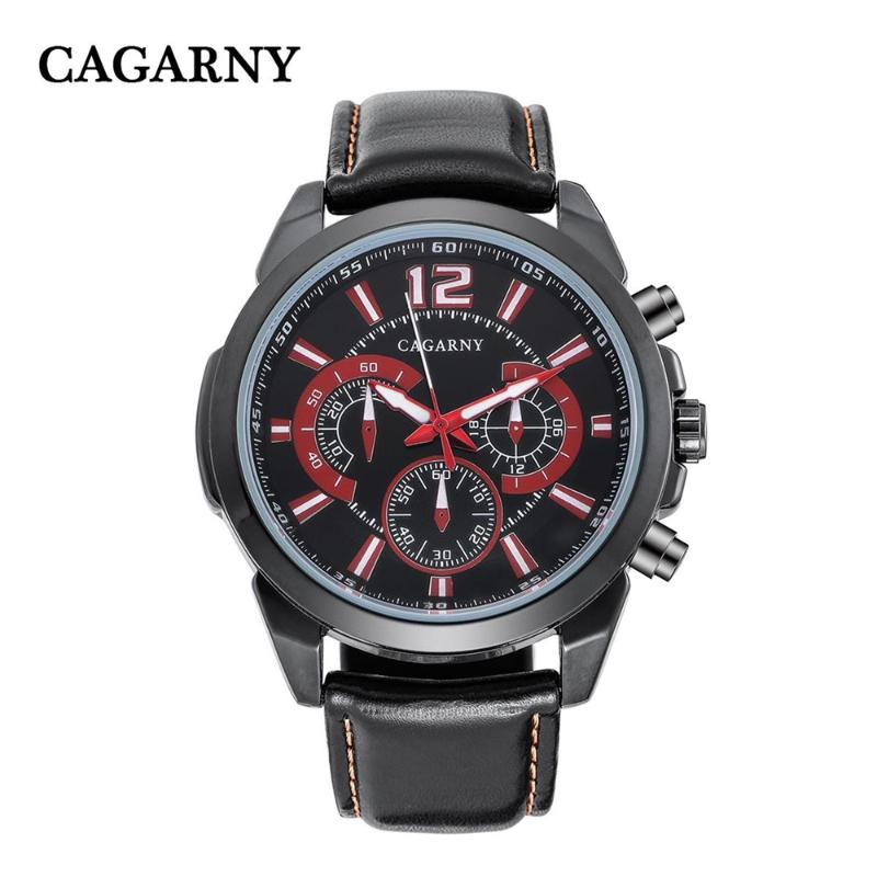 

Wristwatches CAGARNY Men's WristWatch Business Casual Waterproof Sports Quartz Watch Japanese Movement Luxury Bell Relogio Masculino, Slivery;brown