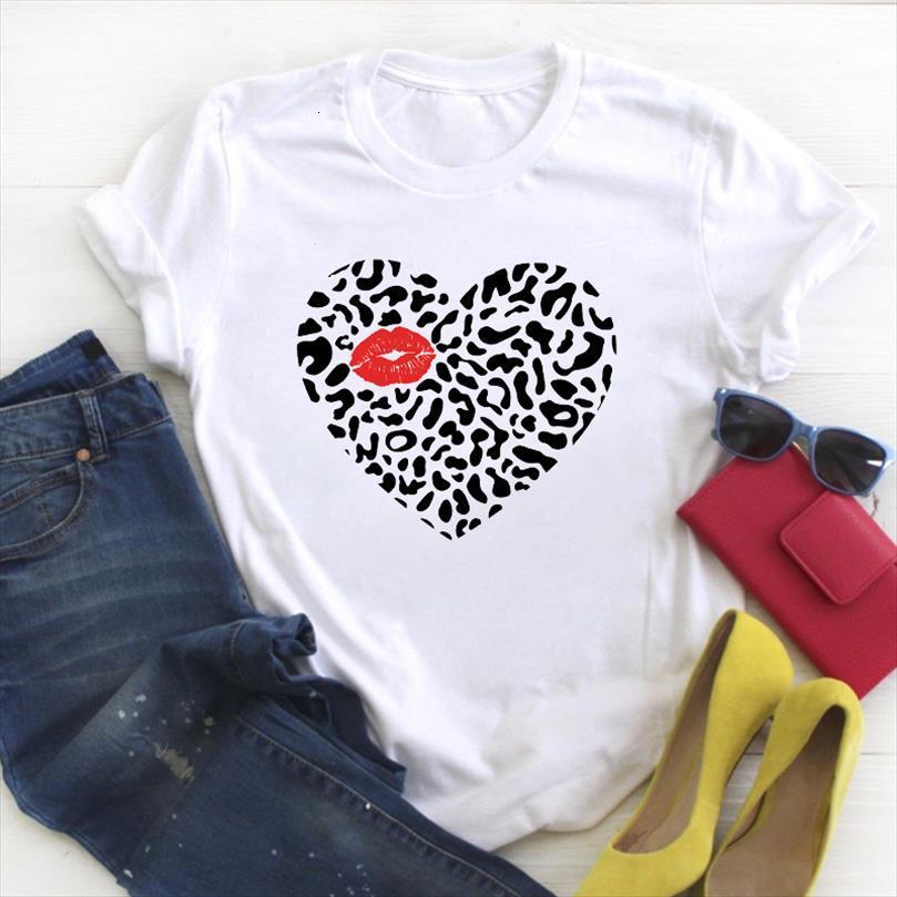 

and women love lip mens leopard womens cartoon cute valentine print summer female tee ladies clothes graphic, White;black