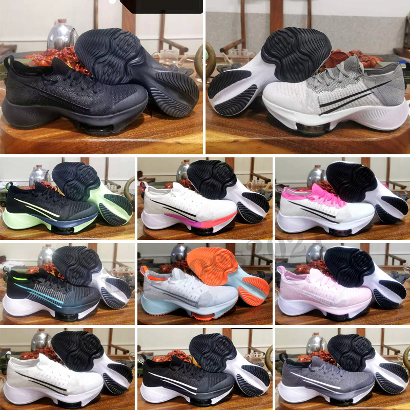 

Tempo NEXT% Marathon Running Shoes Knit White Hyper Violet Flash Crimson Spruce Aura Electric Green Mens Womens Outdoor Sneakers Size 36-45, Color 8