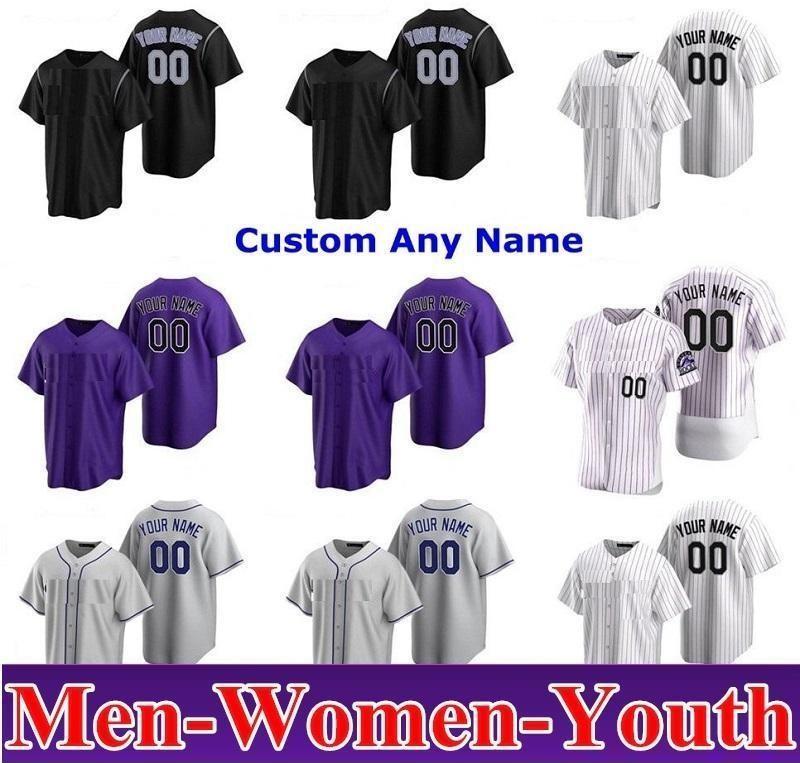 

Colorado Men Women kids youth Nolan Arenado 20 21 Baseball Jerseys Rockies Trevor Story Charlie Blackmon David Dahl Daniel Murphy Ian Desmond Ryan, Blue;black