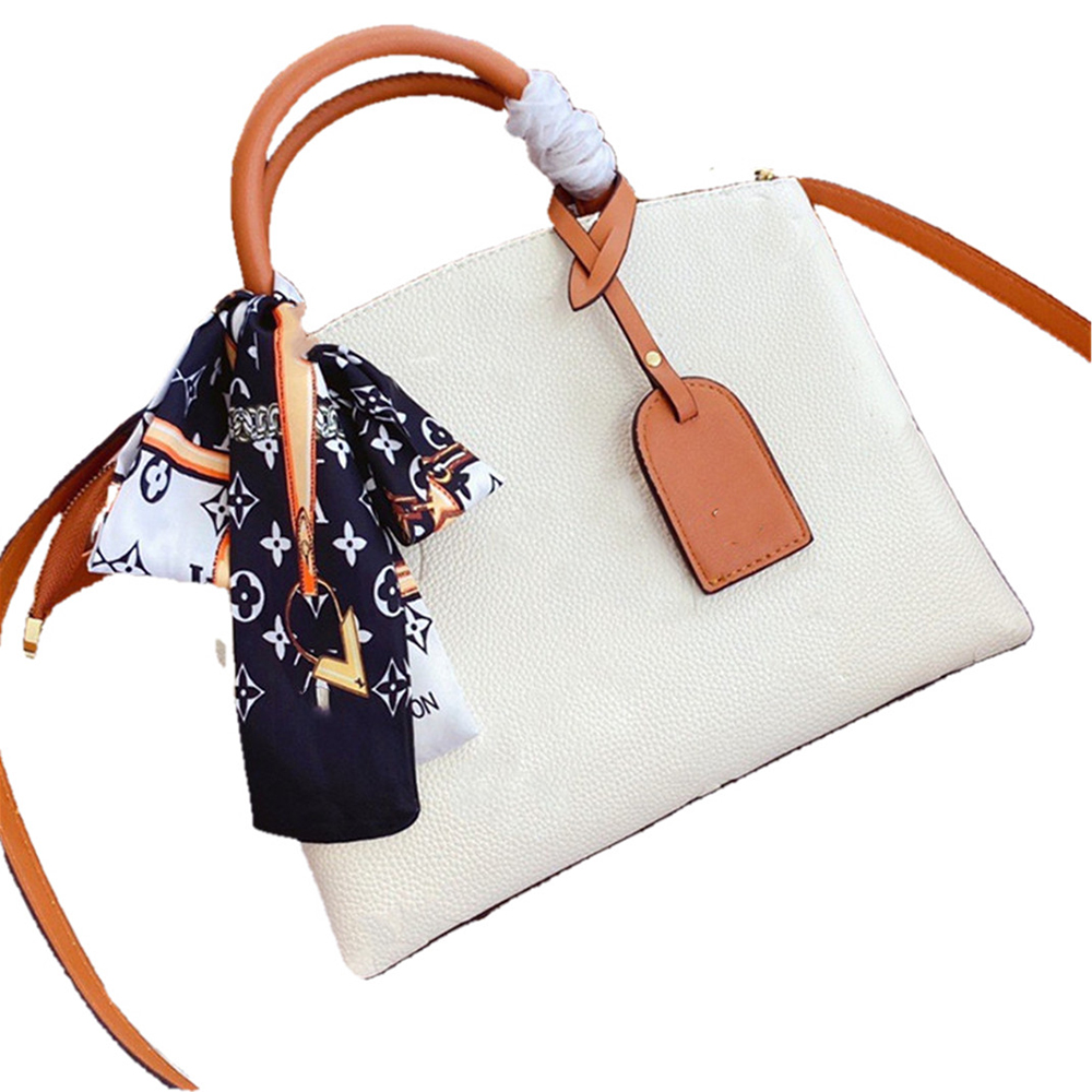 

Handbag Woman Bag Tote Black White Leather Fashion Shoulder Bags Letter Floral Genuine Leather Charm Metallic Multifunctional Wallet Cross Body, No bags