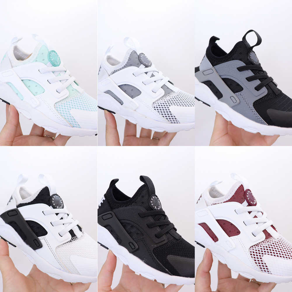 

kids Huarache Running Shoes black blue White Huraches Zapatos Ultra Breathe boy toddler Trainers Hurache Sports Outdoor sneakers