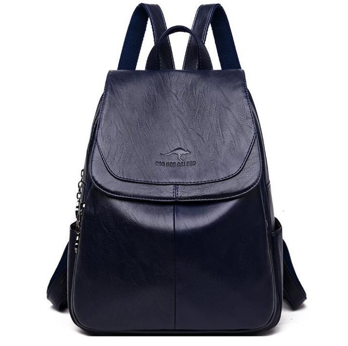 

fashion Genuine Leather PU High capacity women's Backpack Outdoor Sport backpacks Cross Body kangaroo travelling bag Shoulder Bags Totes L9468-3, Brown