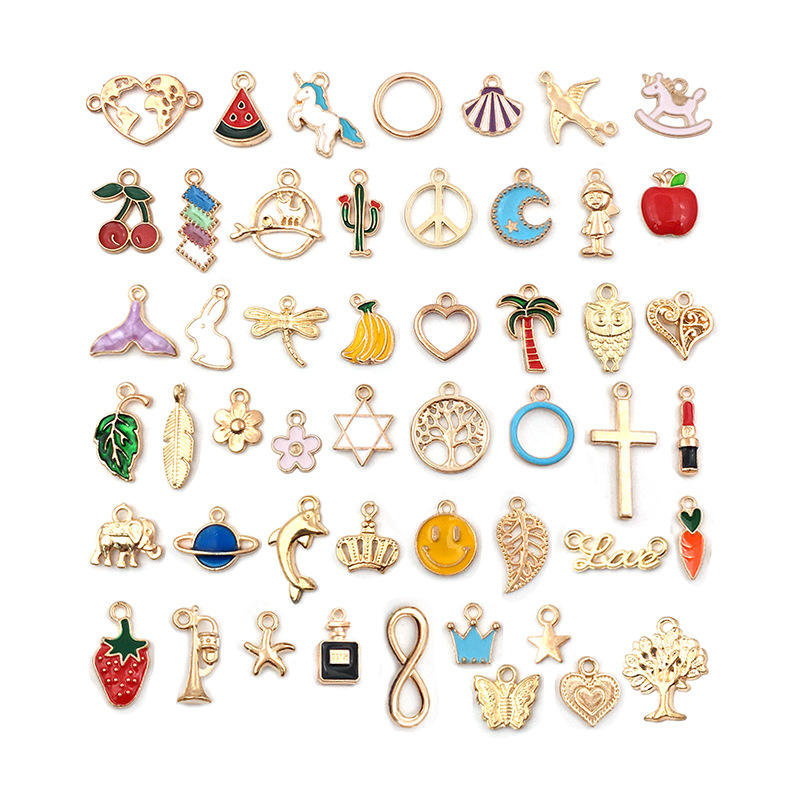 

Wholesale Enameled Small Alloy Animal Star Heart Charm for Jewelry Making Bracelet Necklace Earring Accessories