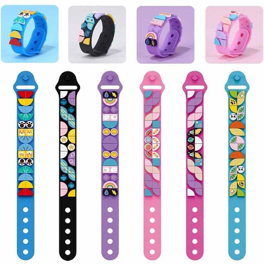 

DHL MOC Dots Bracelet DIY Craft Building Blocks Homemade Craft Sets Creative Jewelry Toys For Kids Girls Child Birthday Gift