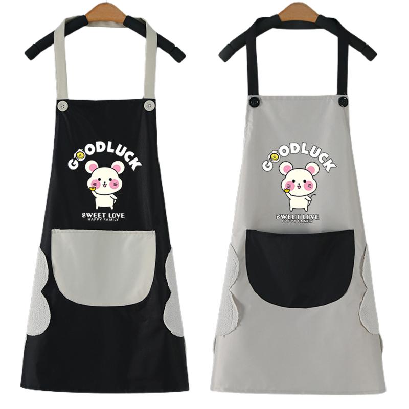 

Women Men Apron Cute Oil Proof Kitchen Aprons With Hand Wipe Towels For Cooking Baking Gardening