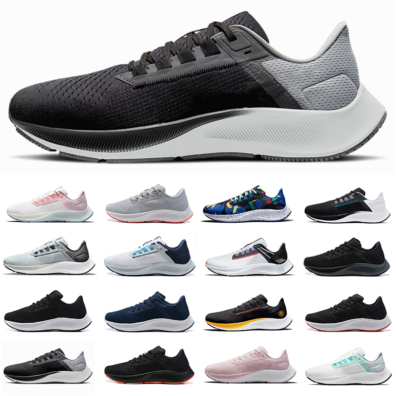

2022 zoom Pegasus mens running shoes Black Smoke Grey Volt Midnight Navy Triple black Ocean Cube Pink Light gray Kelly Anna London men women trainers sports shoe, Pay for box