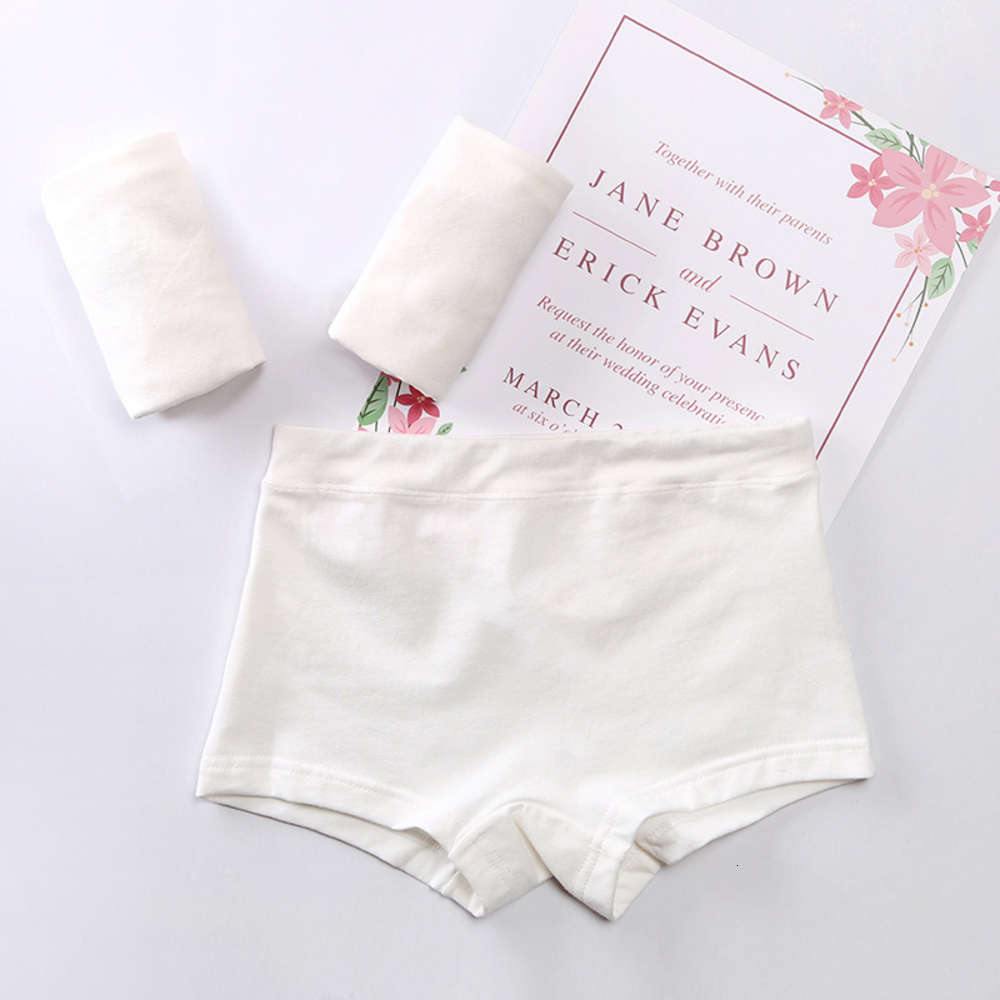 

Pure cotton girl's children's underwear, young student's shorts, four corner middle school flat pants, one piece in, Camo