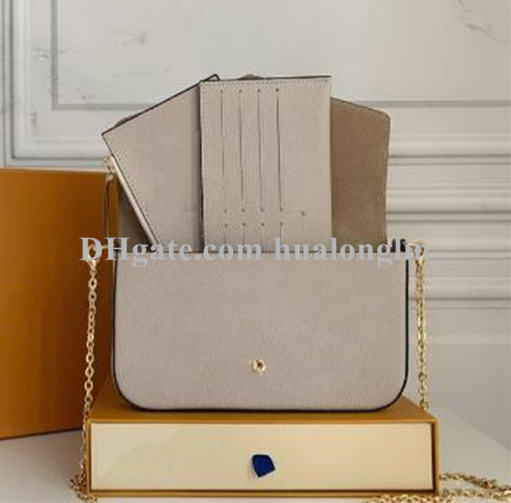 

High Quality Lady Bag Handbag Woman women Leather Cluch Original box flowers fashion bags handbags serial numbers date code, With box