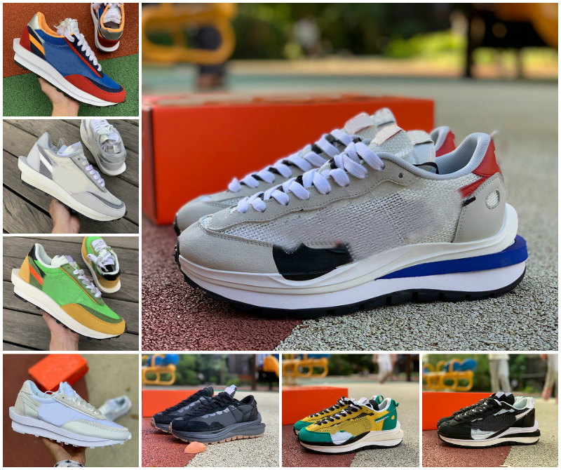 

Dark Iris Black Nylon Vaporwaffle Mens Running Shoes Sesame Royal Fuchsia Summit White LDV Waffle Tour Yellow Villain Red Sail Gum Women men Sports Trainers Sneakers, Bubble package bag