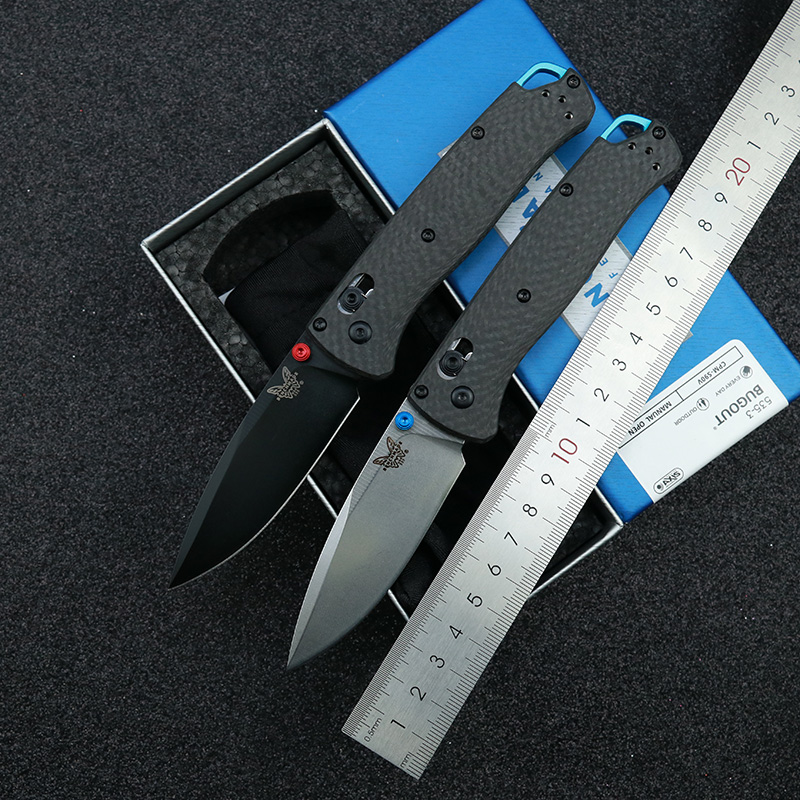 

BENCHMADE BM535-3 Bugout AXIS Folding Knife 3.24" S90V Blade, Carbon Fiber Handles Outdoor Camping Hunting Pocket EDC BM535 535BK 535S