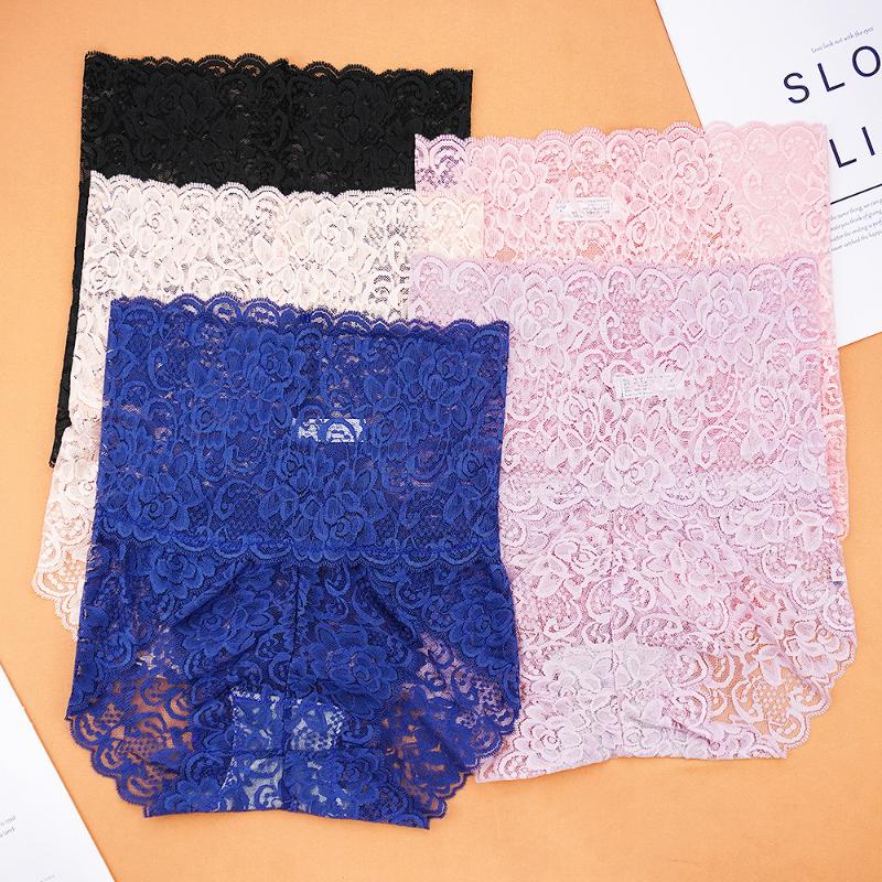 

Women's Panties 1 Piece Lot Lace Women High Waist Female Sexy Underwear Hollow Out BuLift Lingerie Seamless Briefs Breech, Blue
