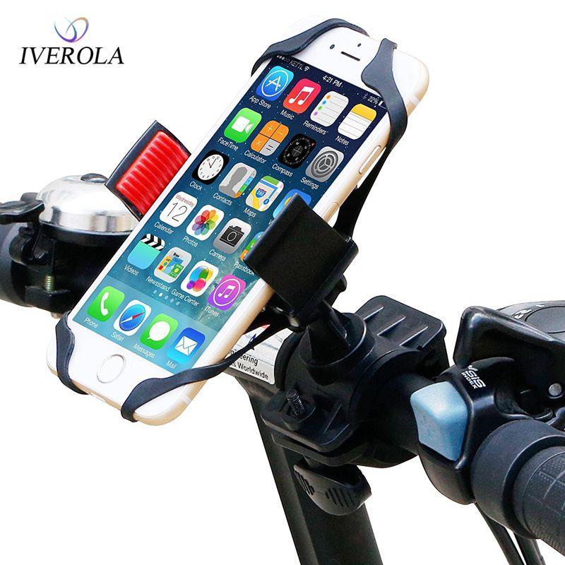 

Cell Phone Mounts & Holders Univerola Bike Holder Universal Mobile Mount Bicycle Rack Handlebar Motorcycle Cradle With Security Bands