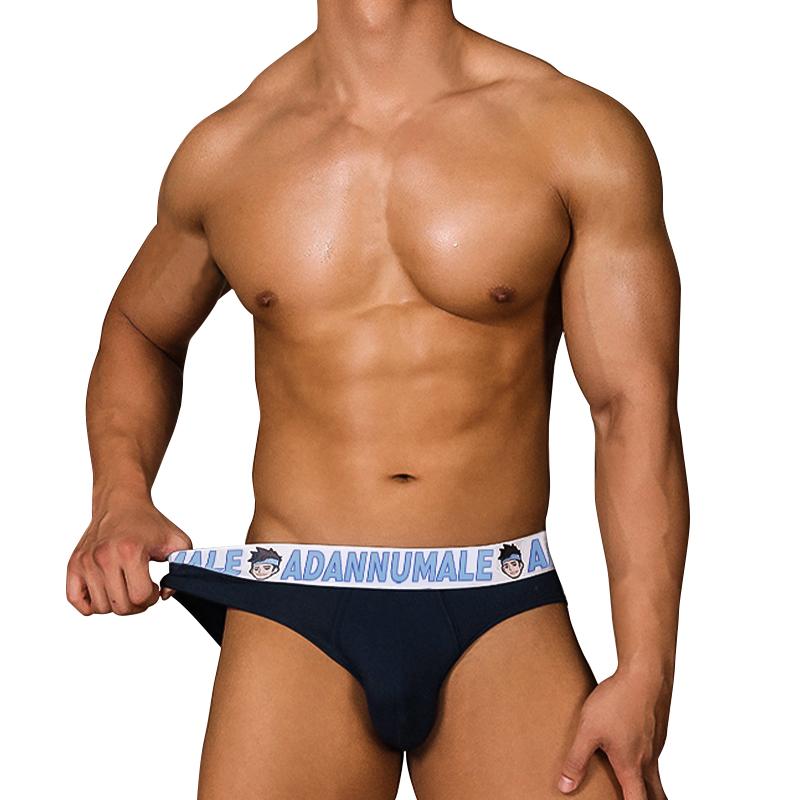 

Underpants Men Underwear Elasticity Belt Cotton Men's Briefs U Convex Panties Man Cuecas Masculinas Bikini Lingerie Sexy, Black;white