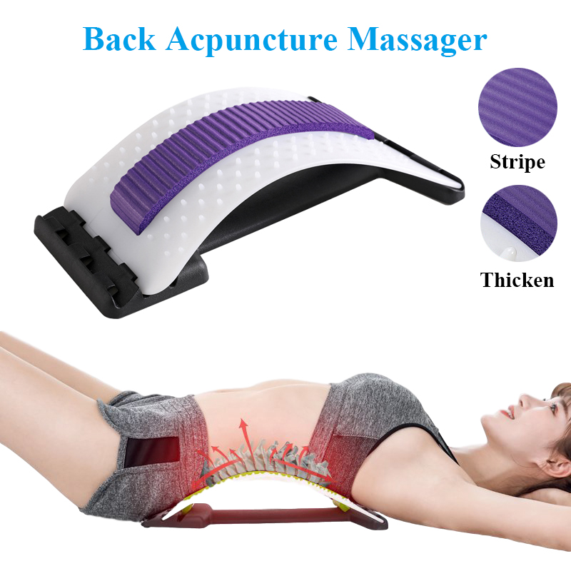

TheShy Back Massager Acupressure Massage Back Exercise Fitness Lumbar port Stretch Relax Relief Pain Massageador