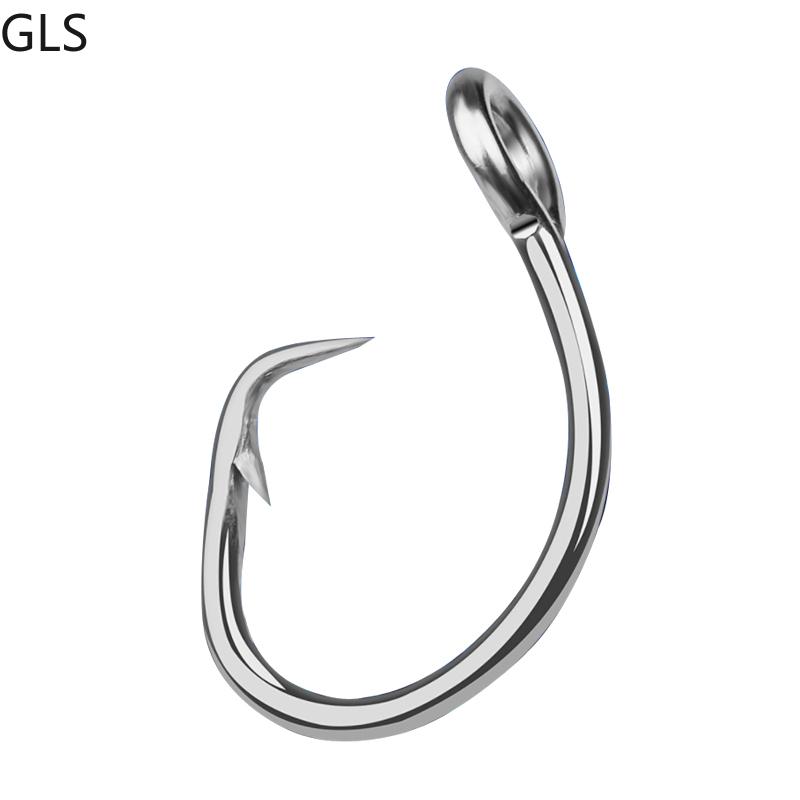 

Fishing Hooks GLS 5PC/Package Diameter 2.4-5mm Stainless Steel Anti-corrosion Barbed Hook Sharp Point Accessories