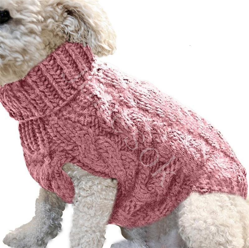 Warm Dog Cat Sweater Clothing Winter Turtleneck Knitted Pet Cat Puppy Clothes Costume For Small Dogs Cats Outfit Vest DB043