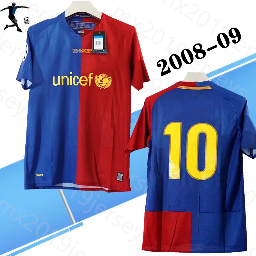 

Long sleeve 2008 2009 home retro soccer jerseys XAVI HENRY PUYOL DAVID VILLA match deatils 08 09 full Classic football shirt, 08/09 home