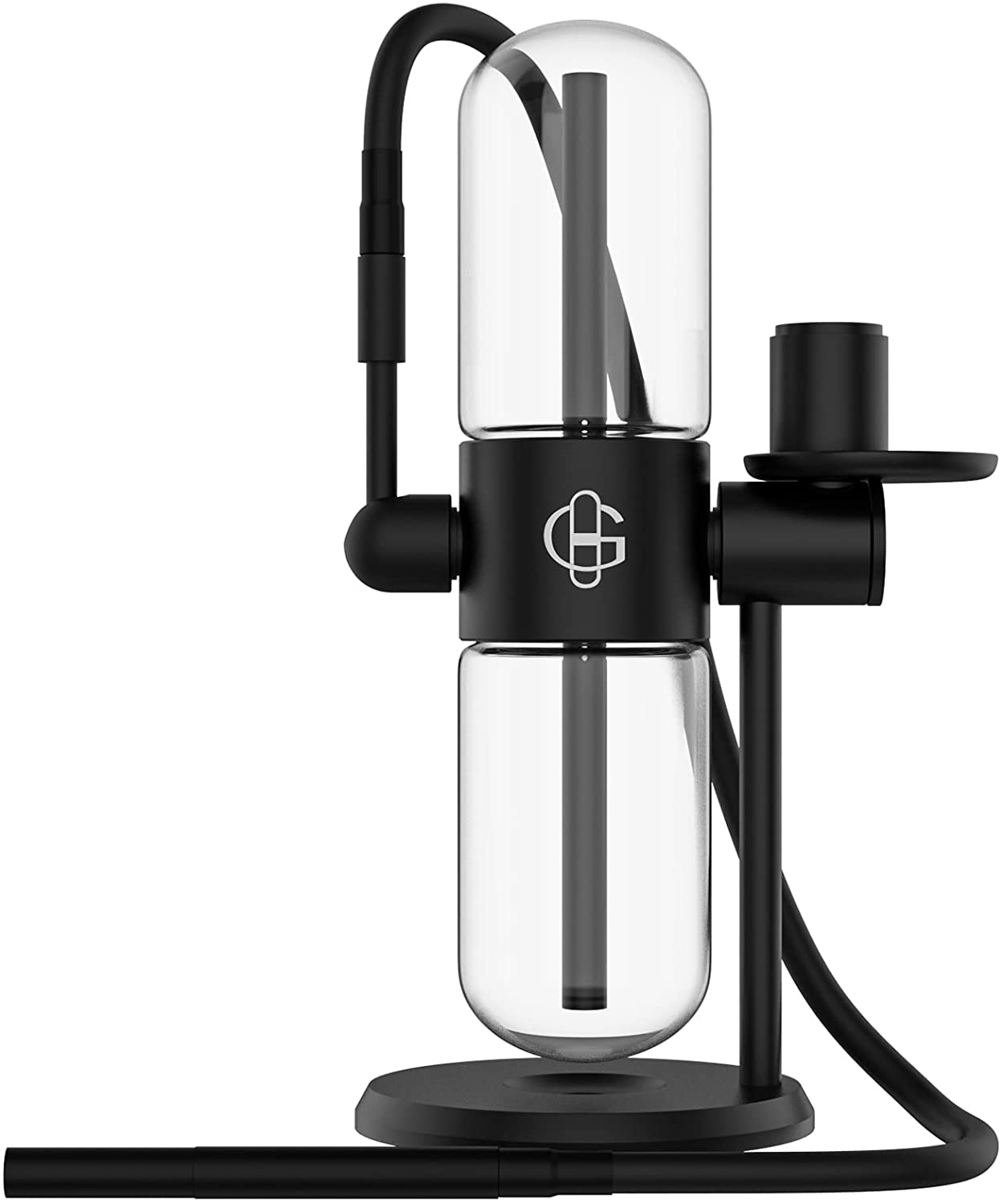 

Hookah Set 15-inch Multifunctional gravity bongs for smoking pipe complete set, metal body, 360-degree rotating transparent glass, including
