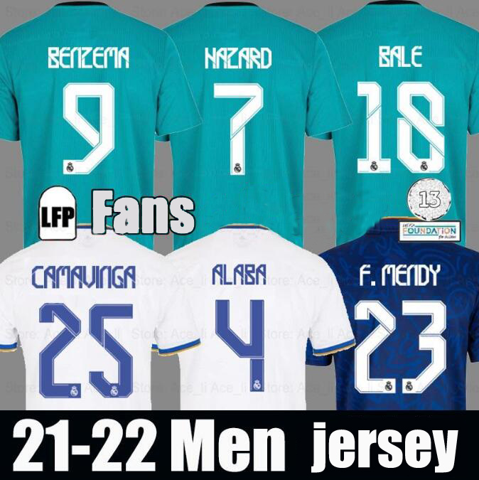 

21 22 Real Madrid home HAZARD Soccer Jersey 2021 Thai Top quality BALE ASENSIO Man Football shirt MODRIC Marcelo Camiseta de Futbol CAMAVING, Color4