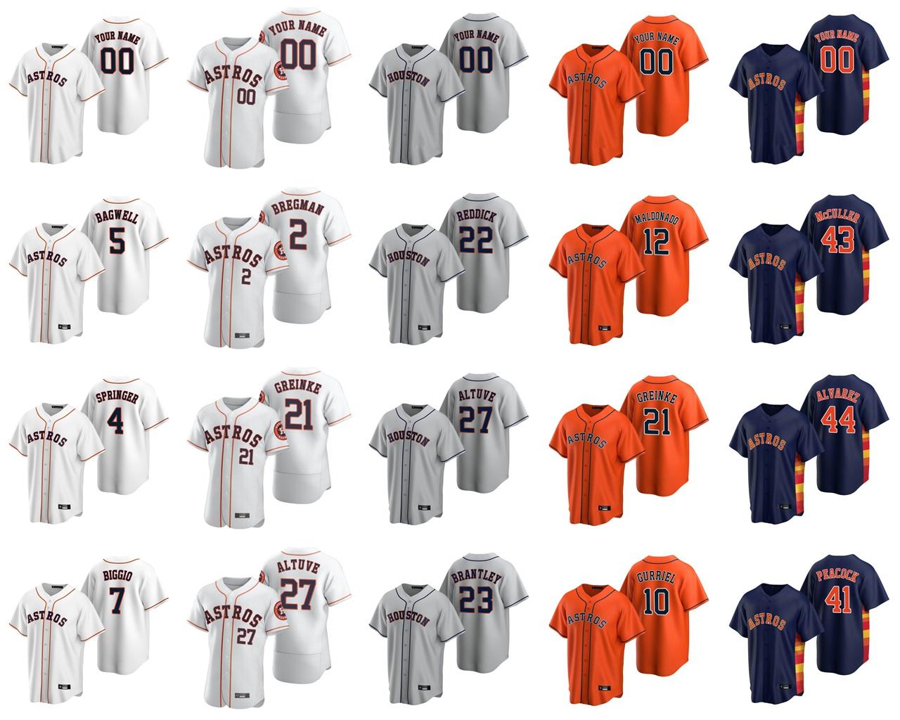 

20 21 Men Women kids youth Astros 27 Jose Altuve George Springer Michael Brantley Baseball 10 Yuli Gurriel 2 Alex Bregman Verlander jerseys, Blue;black