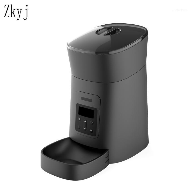 

Dog Bowls & Feeders Automatica Pet Feeder Smart Schedule For Dogs Cats Auto Feeding Meals Food Dispenser Manual 4L