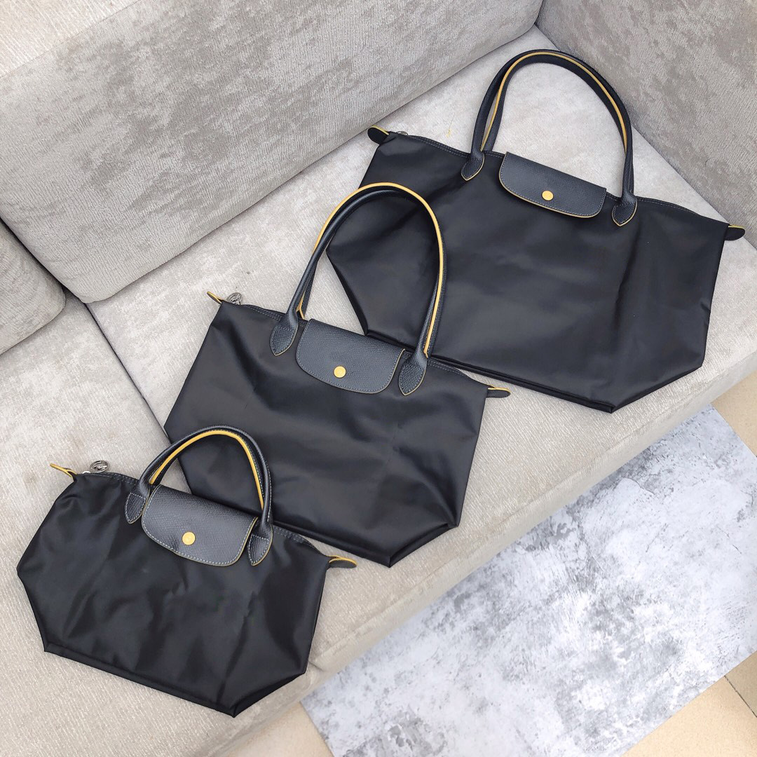 

Women handbags purses designer shopping beach bags Nylon handbag oxford real leather top quality foldable travel multi-purpose fashion hand
