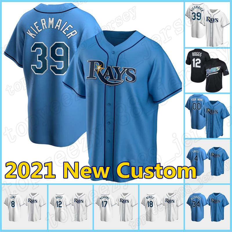 

39 Kevin Kiermaier Custom 12 Wade Boggs 4 Blake Snell Rays Baseball 8 Brandon Lowe Tampa Jersey Charlie Morton Bay Austin Meadows Mems, Custom retro(guangmang)
