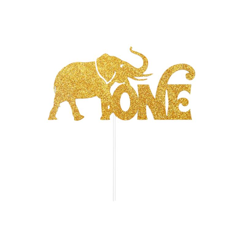 

Other Festive & Party Supplies Jungle Animal Themed Cake Topper Baby Birthday Fruit Pick Dessert Table Decoration (Golden)