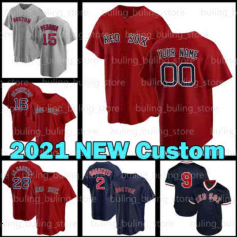 

15 Dustin Pedroia Jersey 34 David Ortiz 2 Xander Bogaerts Red 2021 Custom Sox 9 Ted Williams Boston 28 J.D. Martinez 32 Matt Barnes 11 Rafae, Blue;black