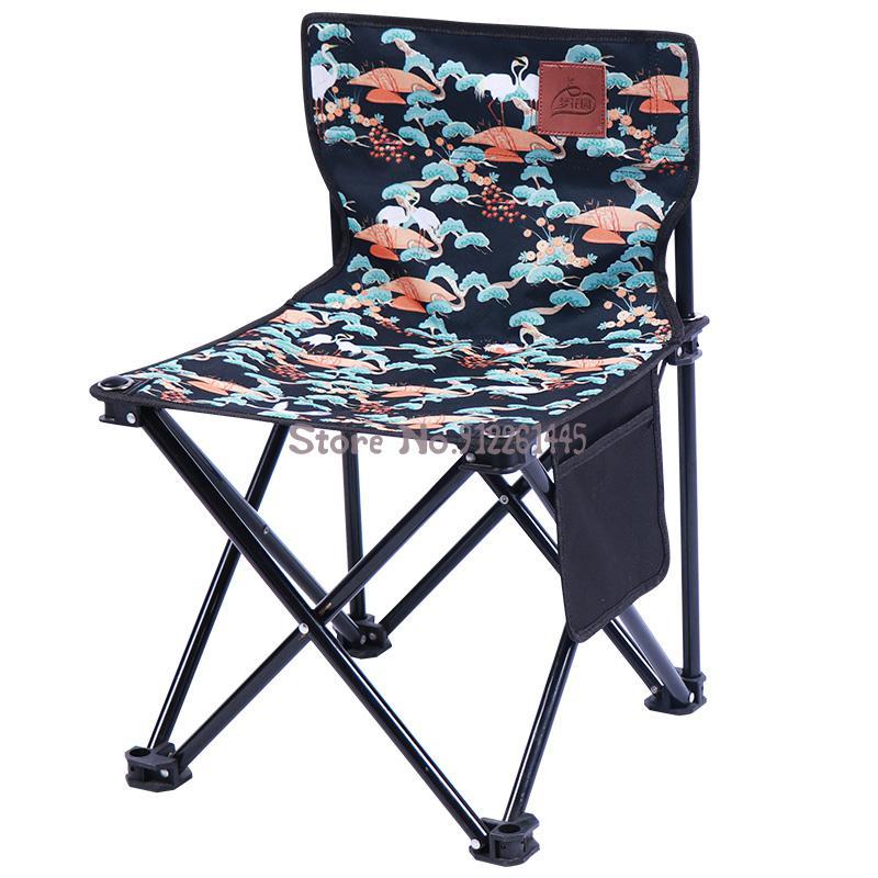 

Camp Furniture Folding Chair Portable Backrest Outdoor Camping Painting Art Sketching Leisure Fishing Pony Bar Stool