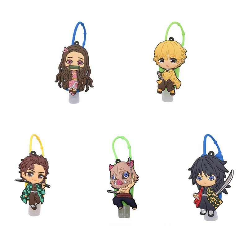 

Anime Silicone Hand Sanitizer Travel Portable Sub-Bottle Protective Case Bottle Protector Cover Holder Storage Bags