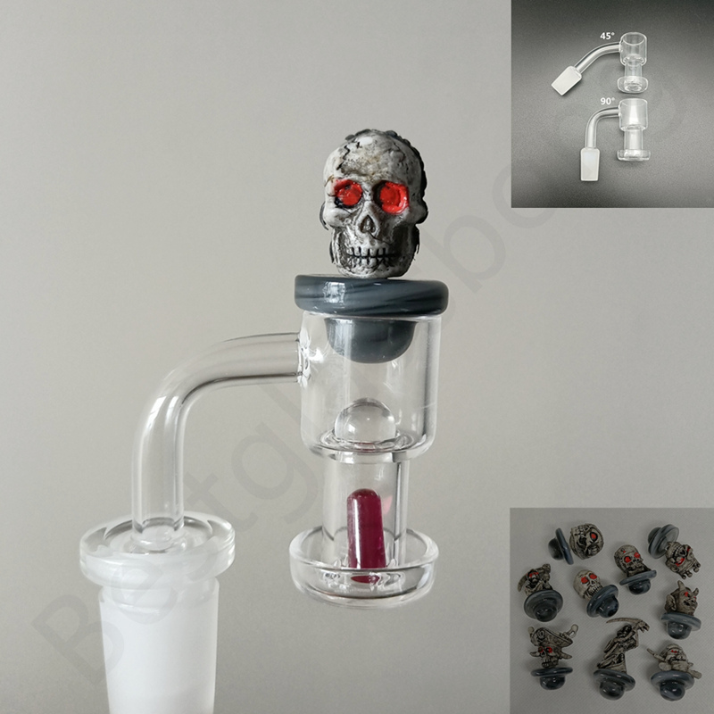 

Quartz Banger Smoking Set 10mm 14mm Male Nail Domeless Terp Slurper Spining Insert Ruby Pill Clear Pearl Bead Carb Cab For Dab Bong
