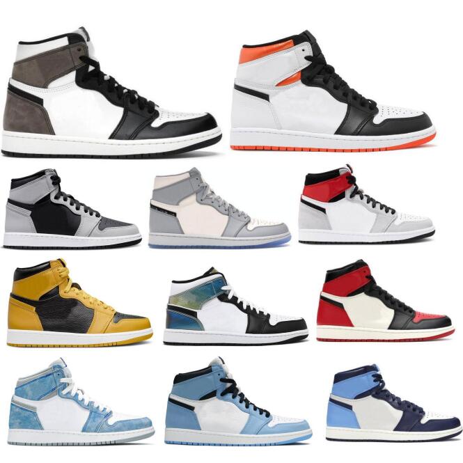 

Dark Mocha 1 1s Basketball Shoes High Electro Orange Pollen Shadow University Blue Silver Toe Smoke Grey 2021 Men Women Chaussures Trainer Sneakers, Deep blue