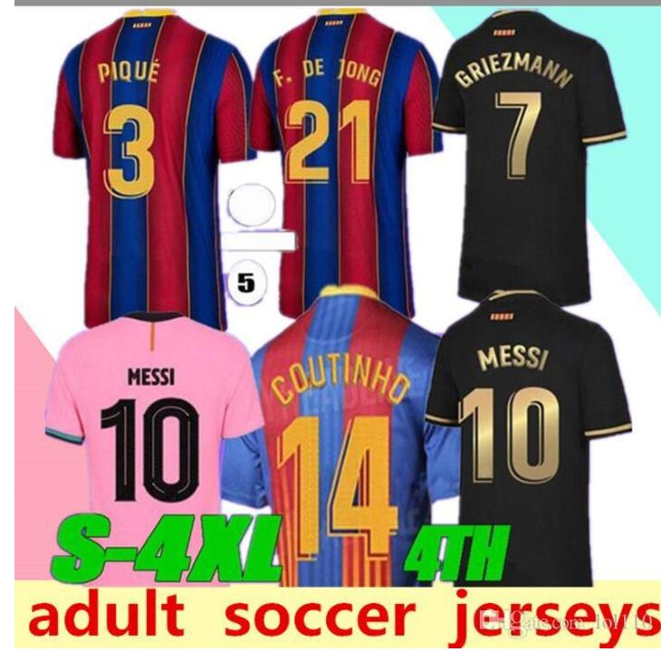 

2020 2021 FC Barcelon Soccer Jersey 4TH 20 21 20 21 Maillots Football Shirt, Black;yellow