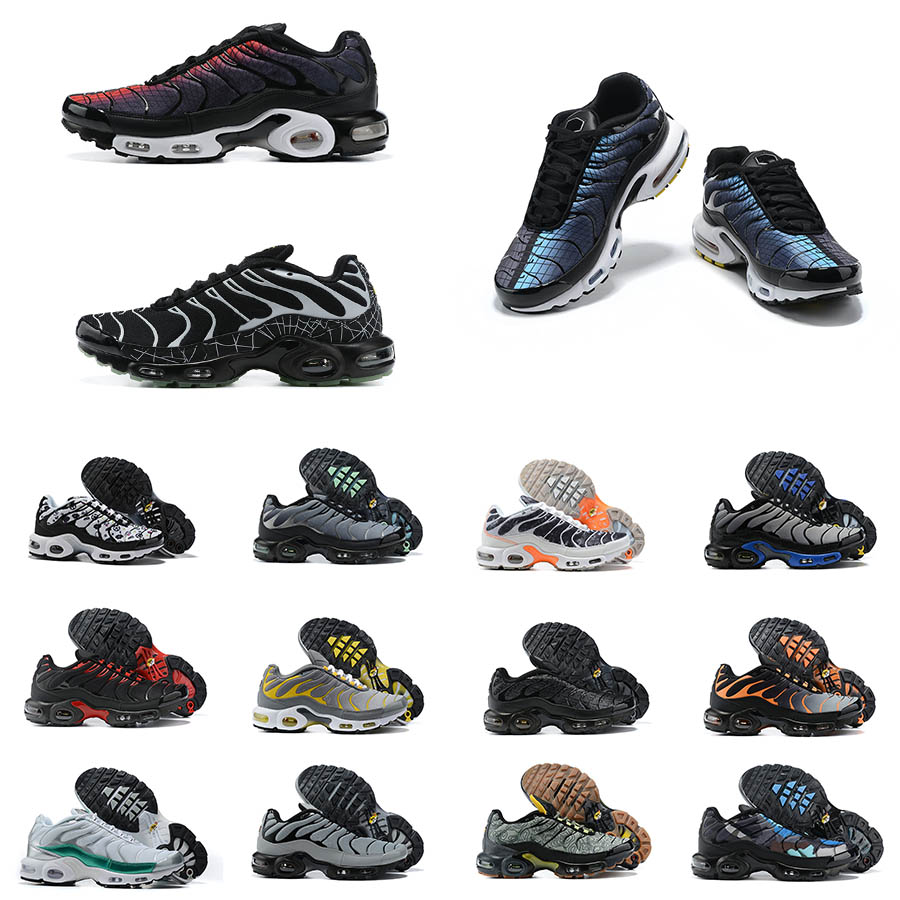 

Male Tn Plus Running Shoes Mens SE Ultra Mens Stripes White Blue Designer Sneakers Retro Tns Classic Outdoor Trainers Size 40-46, Shown