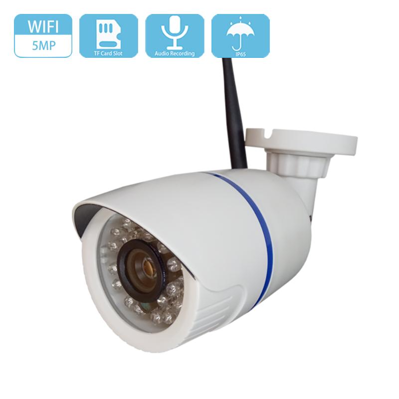 

WiFi H.265 Audio 5MP 2560x1920P Micro SD/TF Card Slot HD IP Camera Wireless Waterproof Security Video Surveillance CCTV Cameras
