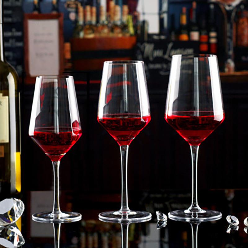 

High-End Lead-Free Crystal Bordeaux Glasses, Prismatic Glass Red Wine Exclusively For Merchants Glasses