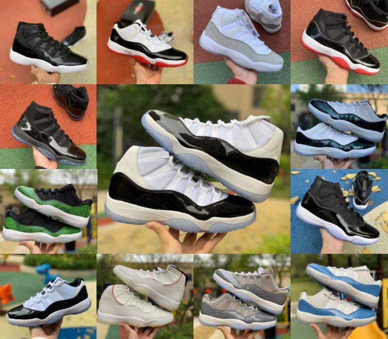 

11s low Concord Bred HIGH Space Jam Mens Womens Basketball Shoes 25th Anniversary 11 Cap and Gown Gamma Blue Jumpman 23 Sneakers Trainers