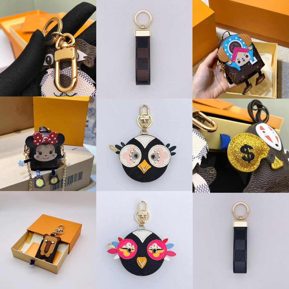 

Lots NO Box Fashion Brand Designer Wallet KeyChain Unisex Classic Letter Print High Quality PU Leather Money Card Holder Luxury Christmas Gift Keyring Accessories