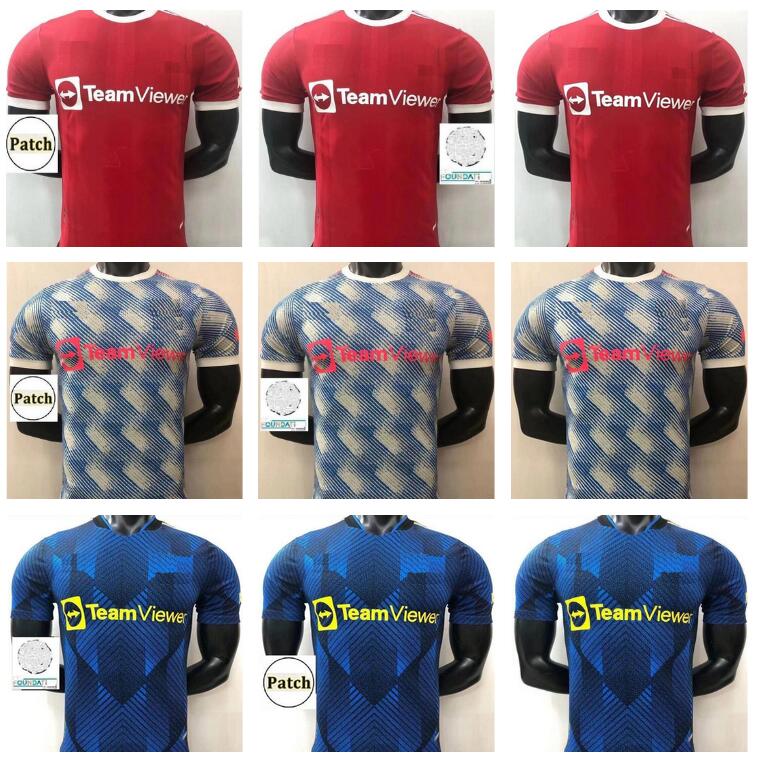 

player version 2021 2022 RONALDO SANCHO soccer jerseys SHAW R.VARANE GREENWOOD CAVANI VAN DE BEEK B. FERNANDES Martial RASHFORD football shirt 21 22