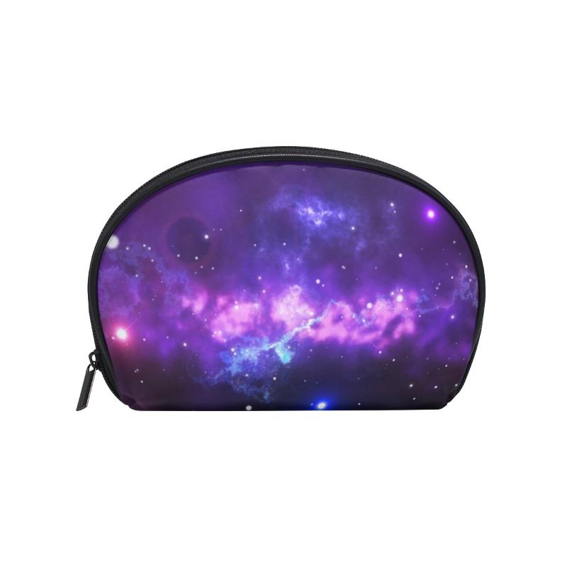 

FengJu Multifuncition Shell Cosmetic Bag Purse Half Moon Hanging Travel Toiletry Pouch For Girls Woman Bags & Cases