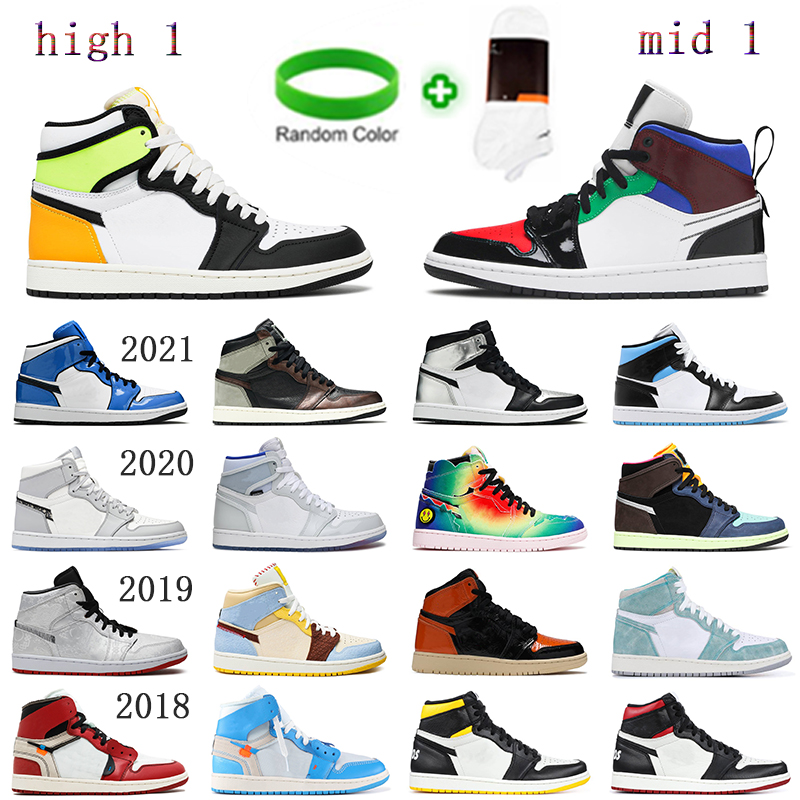 

Arrival Jumpman shoe High 1 1s Chicago Racer Turbo Green Blue Light Smoke Grey UNC Mens Basketball Shoes Designer Obsidian South Beach Sports Trainers Sneakers, I need look other product