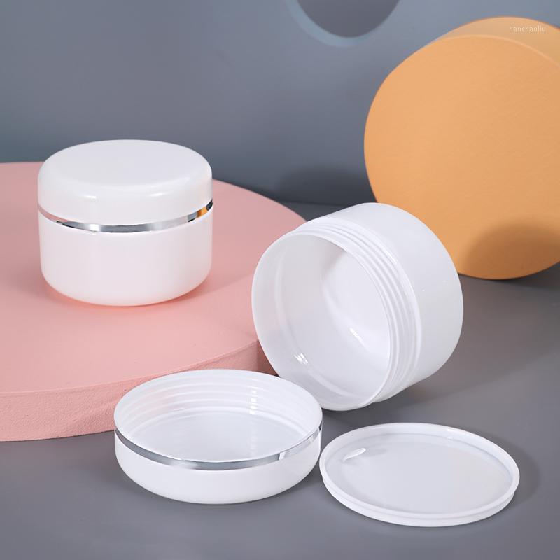 

Of 100ML Refillable Bottles Travel Face Cream Lotion Jars For Cosmetic Container Plastic Empty Makeup Jar Pot Storage &