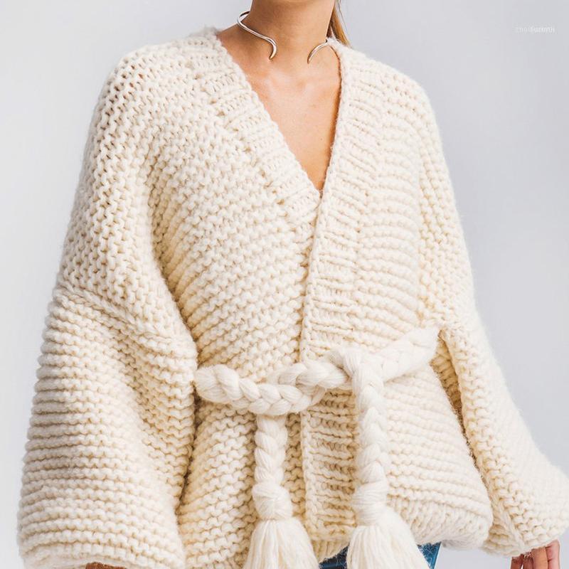 

Women's Sweaters Oversized Hollow Sweater Cardigan For Women Autumn Winter Long Sleeve Knitted Loose Big Size Female Casual Chunky Jumpers1, Beige