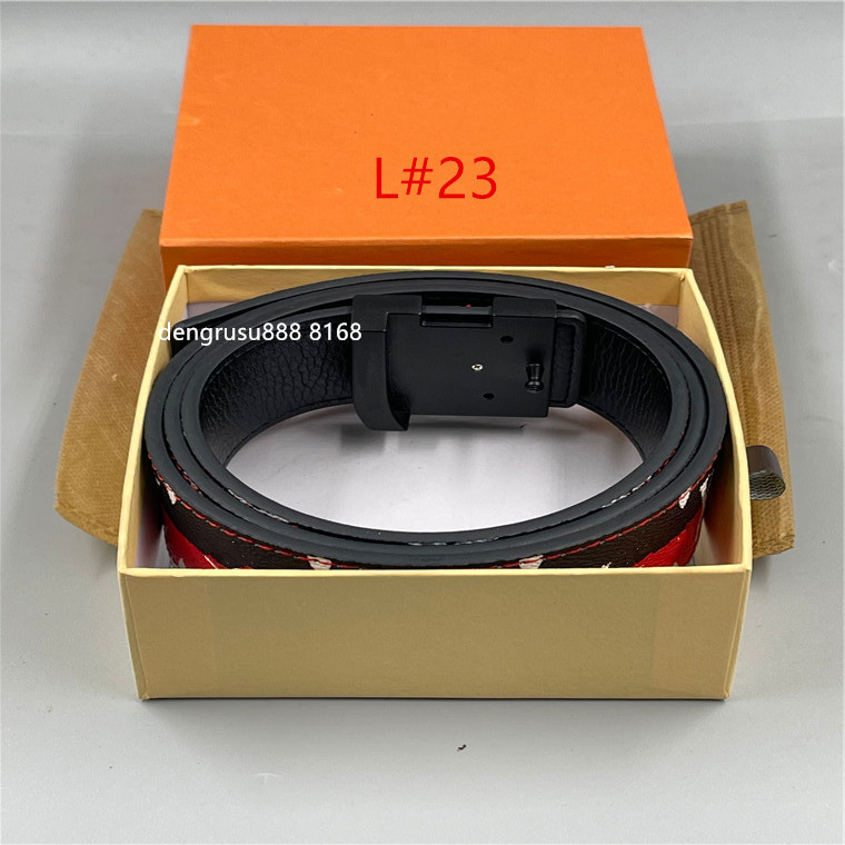 

2021 Fashion Big buckle genuine leather belt with box designer men women high quality mens belts AAA268, Belt and box