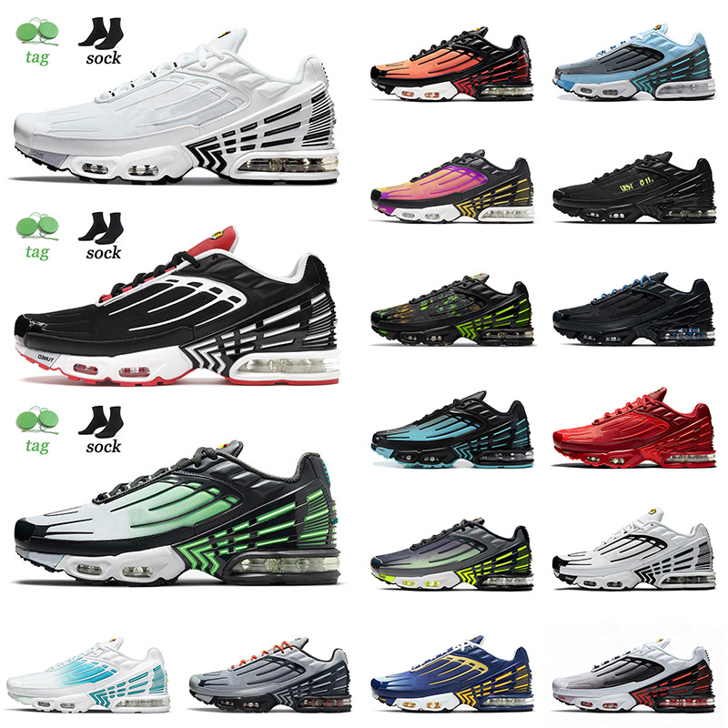 

Top Fashion 2021 Tn Plus 3 Running Shoes Multi White Black Green Aqua Crimson Red Tiger Deep Royal Topaz Gold Sports Trainers Sneakers 36-45, B50 obsidian 39-45